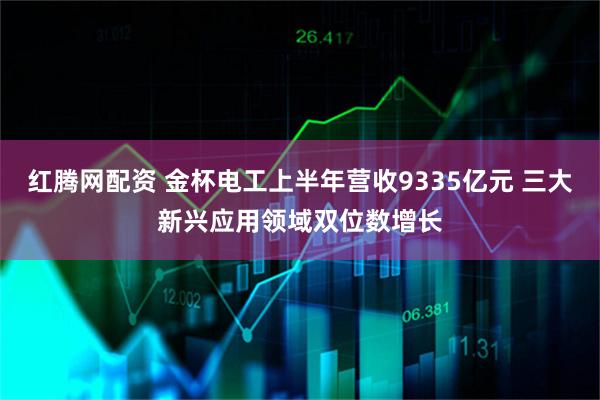 红腾网配资 金杯电工上半年营收9335亿元 三大新兴应用领域双位数增长